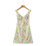 Mojoyce Graduation Gift Back to School Season Summer Vacation Dress Spring Outfit Party Dress Alden Floral Dress