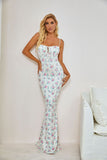 Mojoyce Graduation Gift Back to School Season Summer Vacation Dress Spring Outfit Party Dress Cecilia Floral Maxi Dress
