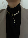 Mojoyce-Simple Normcore Chain Necklace