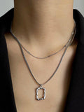 Mojoyce-Urban Multi-Layered Hollow Sweater Chain Necklaces Accessories