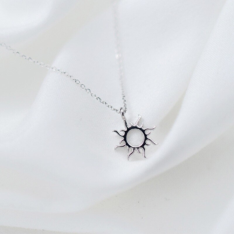 Mojoyce- Hollow Sun Necklace Pendant