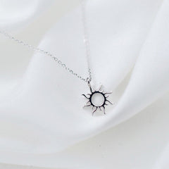 Mojoyce- Hollow Sun Necklace Pendant