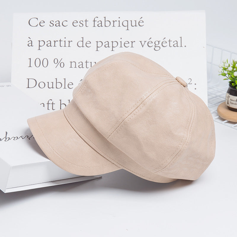 Mojoyce- Casual PU casual hat