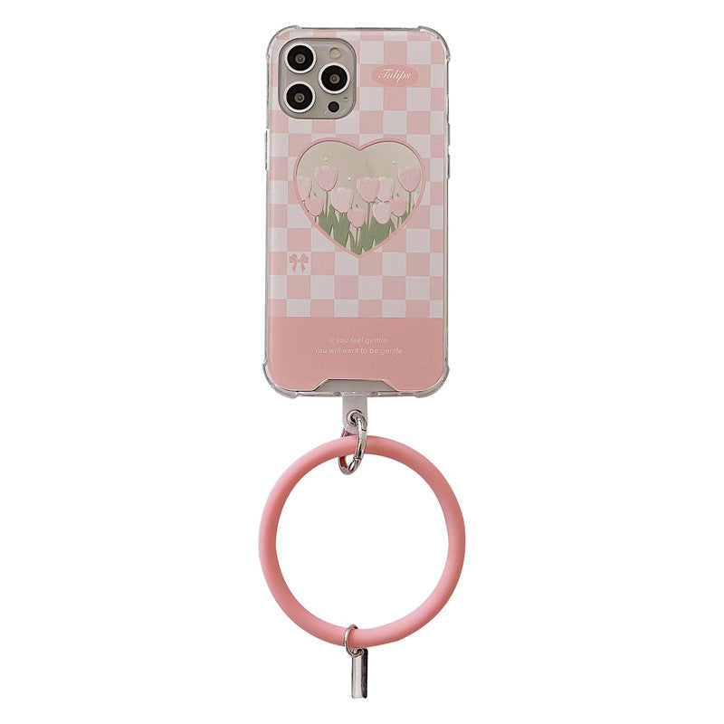 Mojoyce- Mirror Flower Bracelet Phone Case