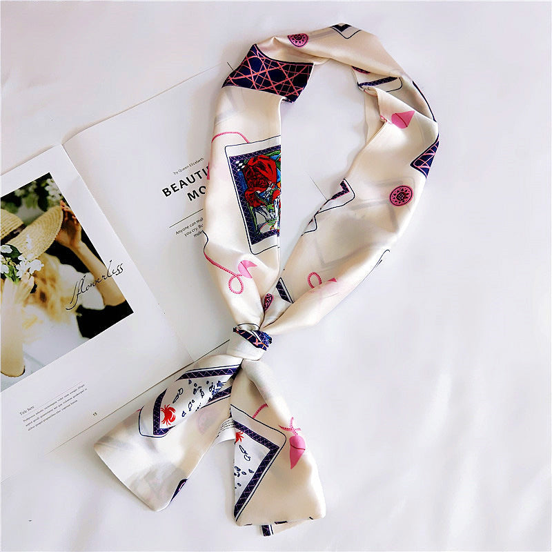 Mojoyce- Long Women's Silk Scarf