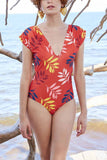 MOJOYCE-spring summer beach outfit  One-piece Swimsuit( 5 colors)
