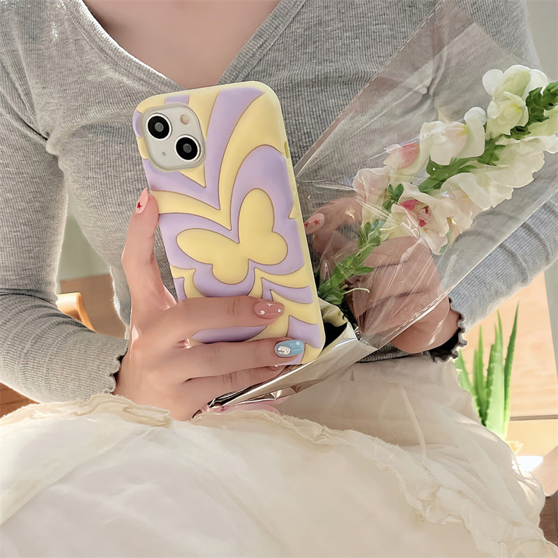 Mojoyce- Summer Cream Butterfly Phone Case