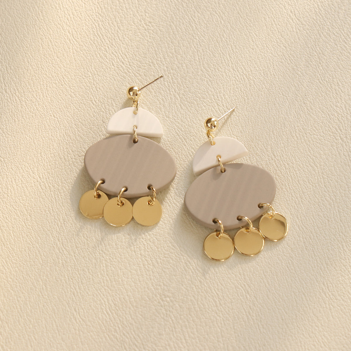 Mojoyce- Body Clay Texture Lacquered Acrylic Earrings