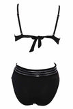 MOJOYCE-spring summer beach outfit  Black Sexy Backless Ladies Swimsuit