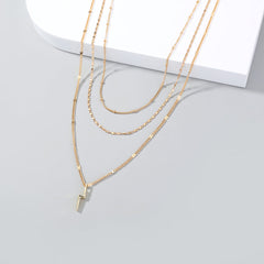 Mojoyce- Simple Niche Design Multi-layer Necklace