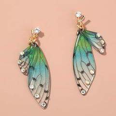 Mojoyce- Resin Butterfly Wing Earrings