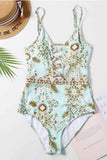 MOJOYCE-spring summer beach outfit  Hollow out Sexy One-Piece Swimsuit