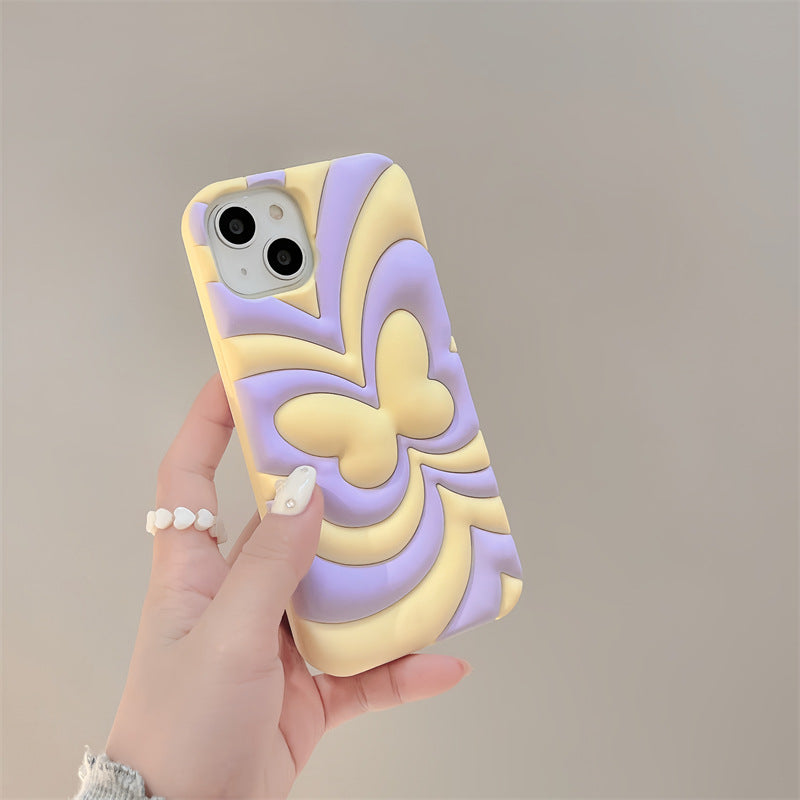 Mojoyce- Summer Cream Butterfly Phone Case