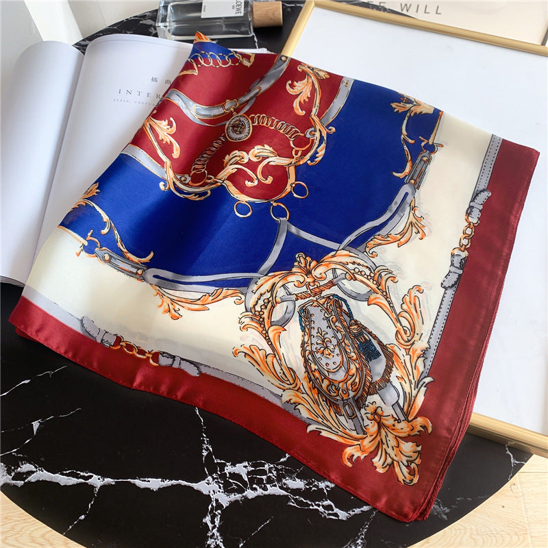 Mojoyce- Color Matching Silk Scarf