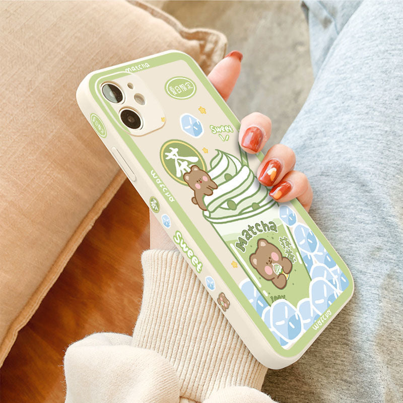 Mojoyce- Matcha Bear Phone Case