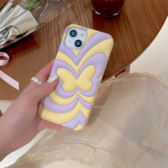 Mojoyce- Summer Cream Butterfly Phone Case