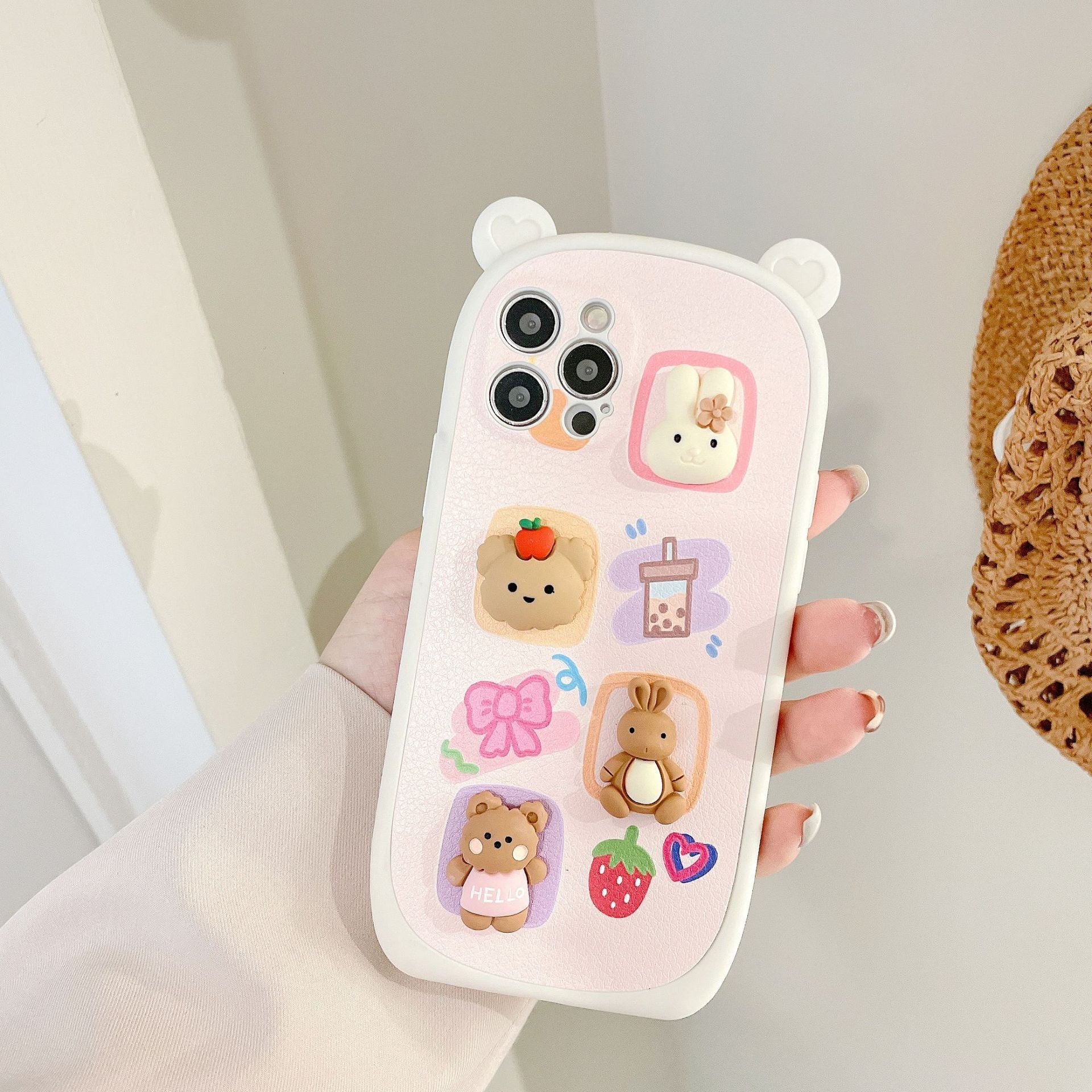 Mojoyce- Dimensional Bear Phone Case