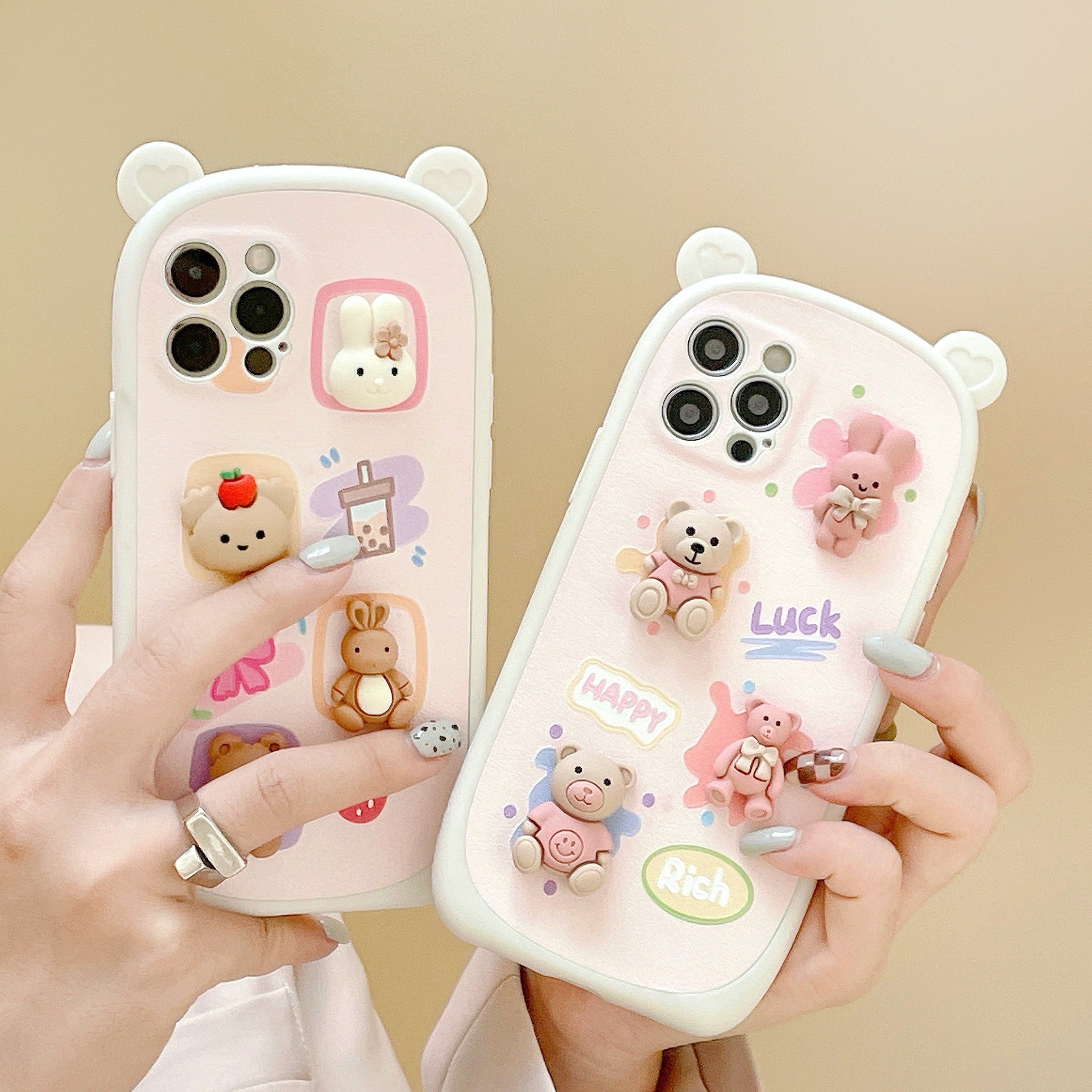 Mojoyce- Dimensional Bear Phone Case