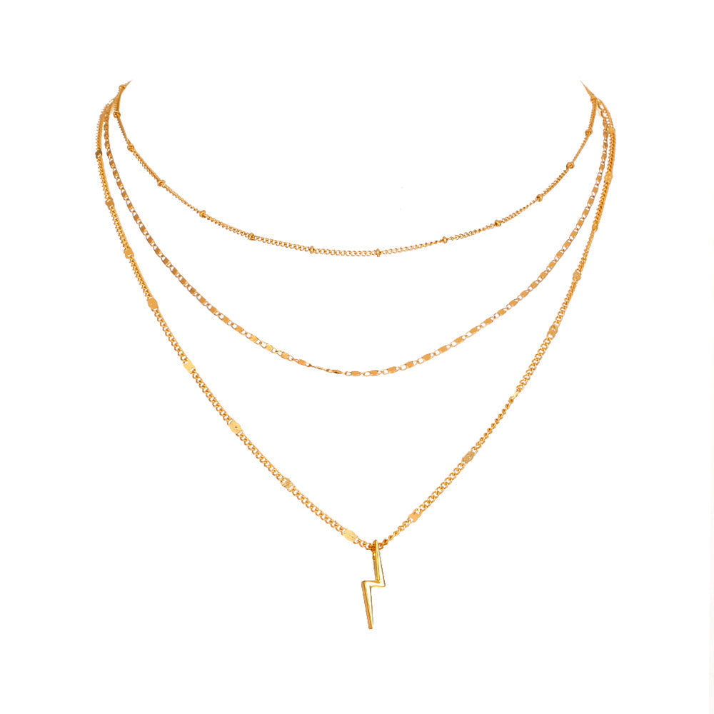 Mojoyce- Simple Niche Design Multi-layer Necklace