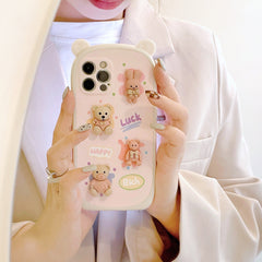 Mojoyce- Dimensional Bear Phone Case