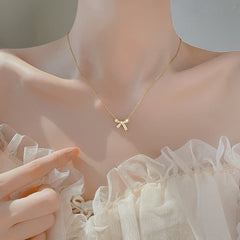 Mojoyce- Aesthetic Bow Necklace