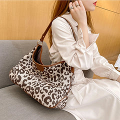 MOJOYCE-Summer Bags Shoulder Bags For Women  New Tote Leopard Cheetah Print With Crossbody Strap Fashion Luxury Large Bucket Shopping Handbags