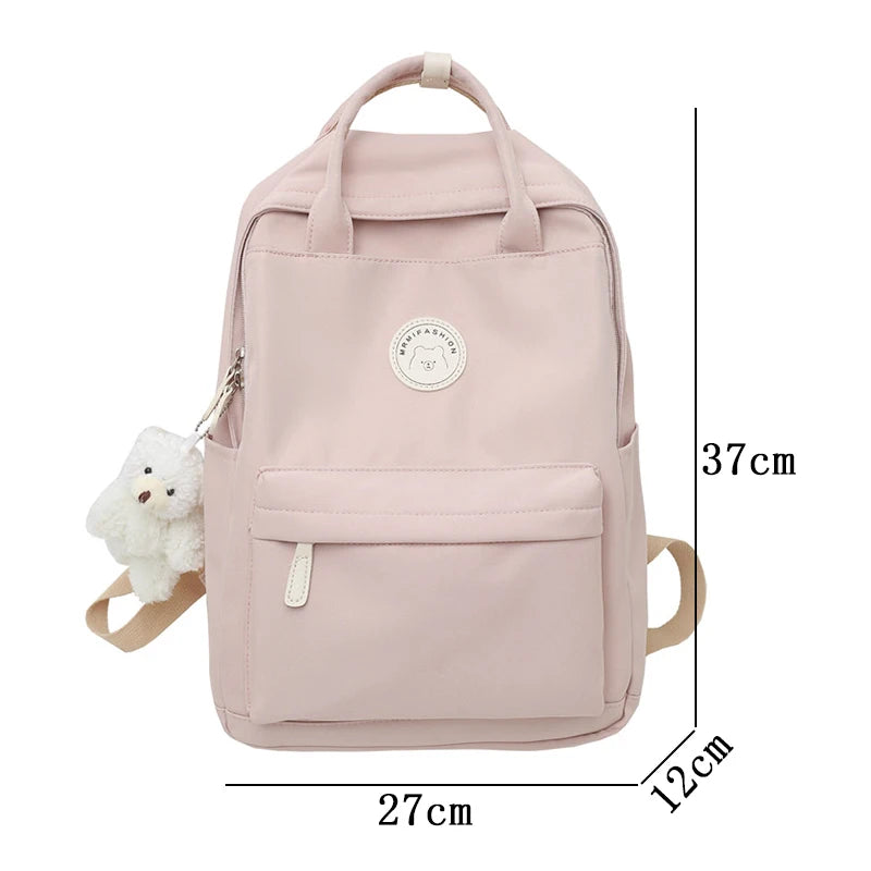 Mojoyce-Fashion Women Large Capacity Backpack For Teenagers Black School Bag Female Business Travel Bookbag Girl Waterproof NEW Mochila