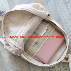 Mojoyce-New Waterproof Nylon Women Backpack Female Travel Bag Backpacks Schoolbag for Teenage Girls Solid Color Bookbag Mochila Bookbag