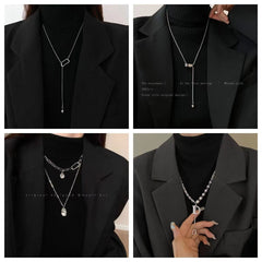 Mojoyce- Double-layer Chain Necklace