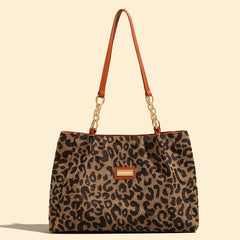 MOJOYCE-Summer Bags Shoulder Bag For Women Leopard Print Cheetah Large Shopping Female Luxury Designer Bucket  New Trend Travel Party Handbags