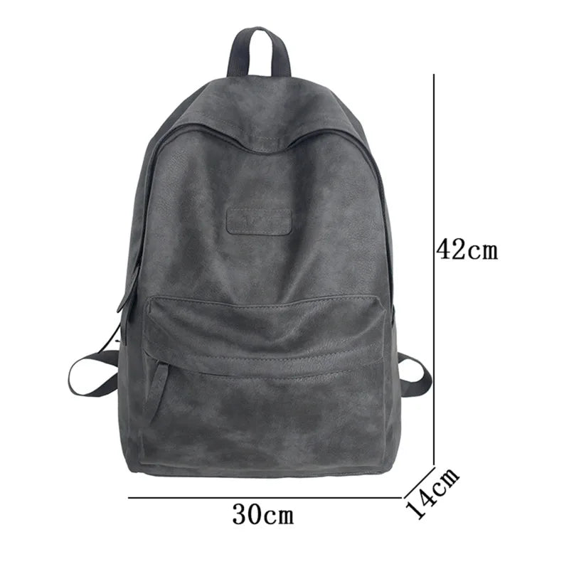 Mojoyce-High Quality Women Man Backpack PU Leather Men's Backpacks Girl Luxury Designer Back Pack Laptop Bag Large Capacity Travel Bag