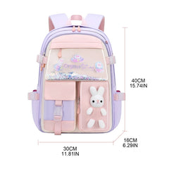 Mojoyce-Kids Backpack Cute Girls Bookbag Lightweight School Bag for Elementary Students Women Travel Back Pack Sequins Decor