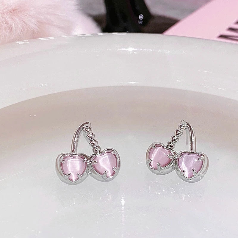 MOJOYCE-Cool Accessories New Punk Style Liquid Butterfly Stud Earring For Women 2024 Cool Metal Butterfly Earrings Y2k Aesthetic Jewelry Party Gifts