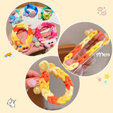 MOJOYCE-Cool Accessories Cute Cartoon Fashion Rubber Bands Sweet Hair Ties Children Elastic Hairbands Clips Kid Toy Holiday Gift Friends Hair Accessories