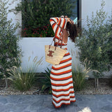 Mojoyce Graduation Gift Back to School Season Summer Vacation Dress Spring Outfit Party Dress Sarina Knit Backless Maxi Dress