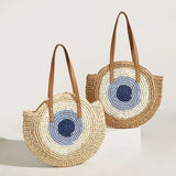 MOJOYCE-Summer Bags Summer Bag Women Beach Party Straw Woven For  New Trend Hot Shoulder Large Fashion Shopping Boho Crochet Basket Cute Handbag