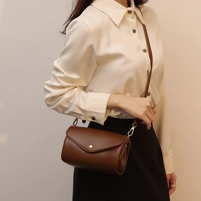 MOJOYCE-Summer Bags Women Crossbody Bag Shoulder Bags  New Luxur High Quality Leather Small Makeup Vintage Messenger Party Clutch Korean Handbag