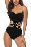 MOJOYCE-spring summer beach outfit  Black Sexy Backless Ladies Swimsuit