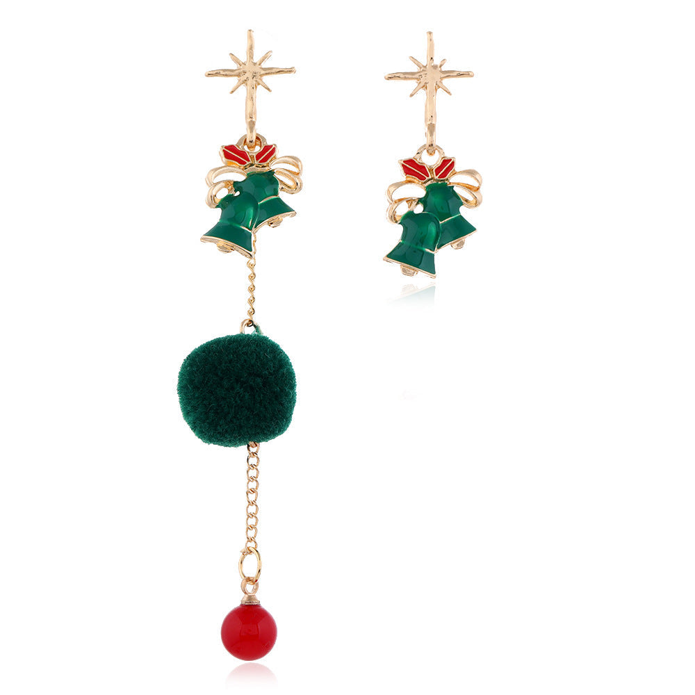 Mojoyce- Fun Christmas Snowman Shaped Earrings