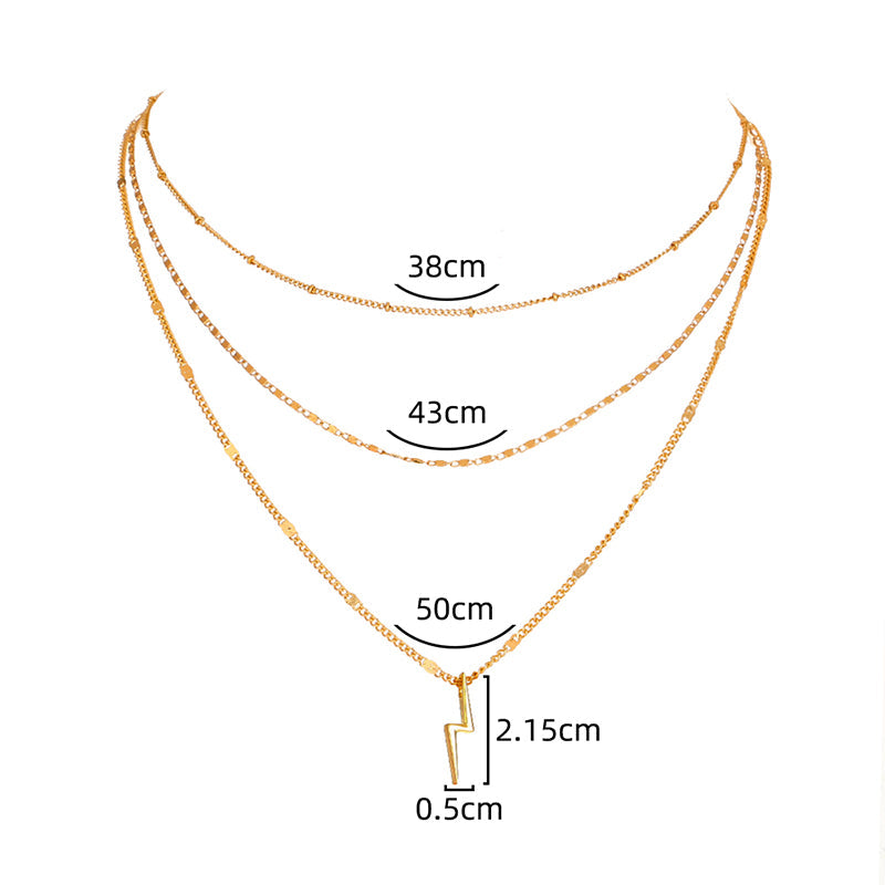 Mojoyce- Simple Niche Design Multi-layer Necklace