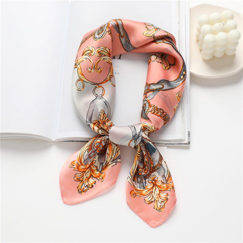 Mojoyce- Color Matching Silk Scarf