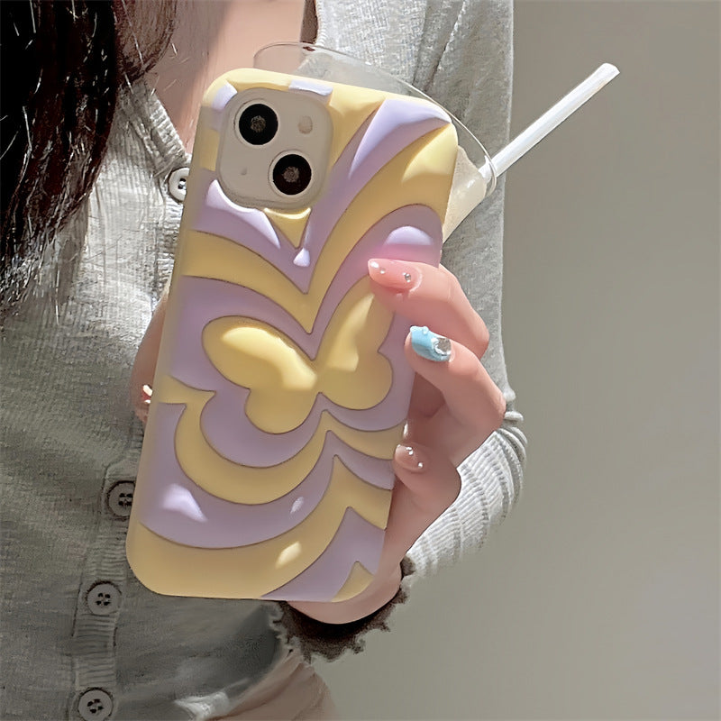 Mojoyce- Summer Cream Butterfly Phone Case