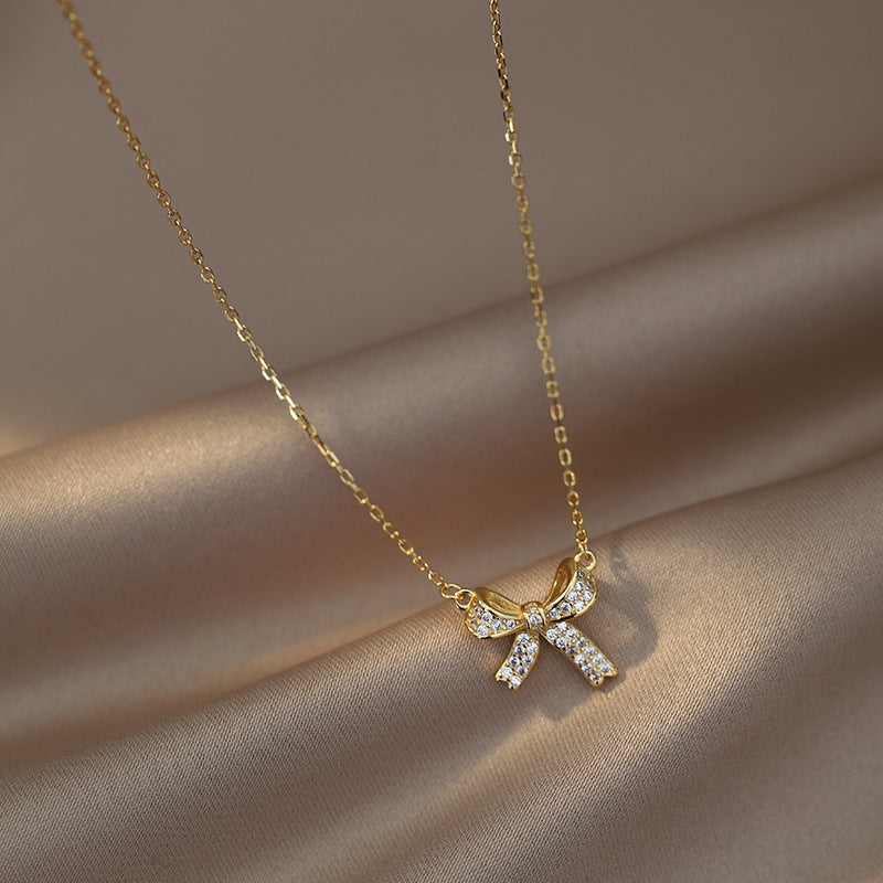 Mojoyce- Aesthetic Bow Necklace