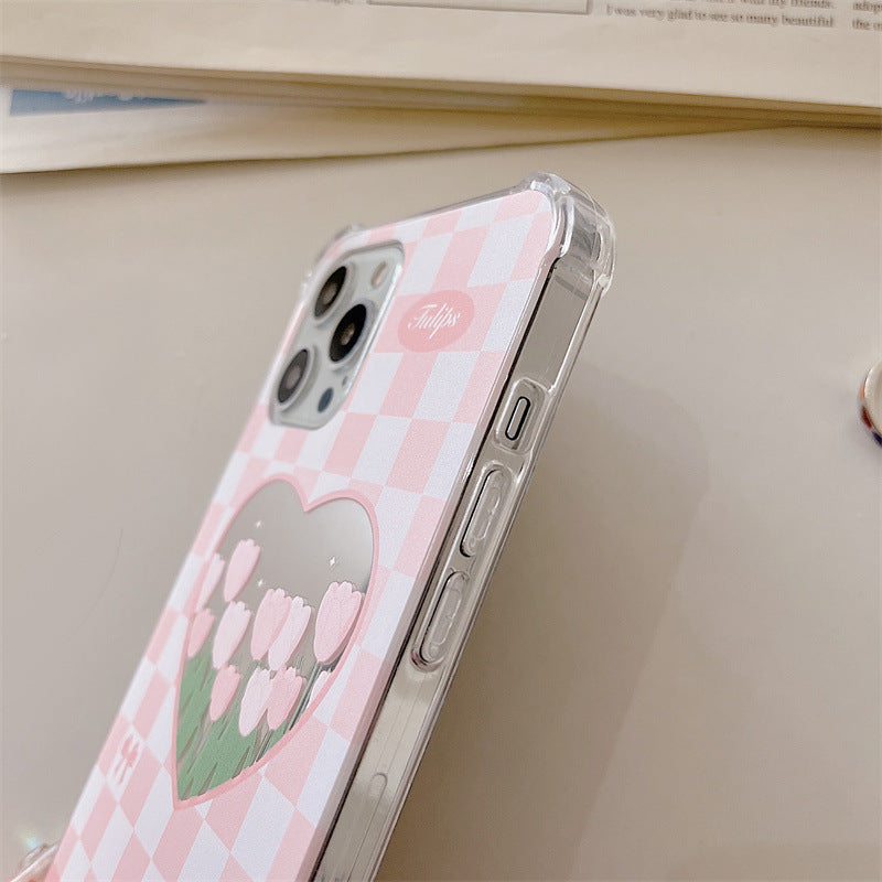 Mojoyce- Mirror Flower Bracelet Phone Case