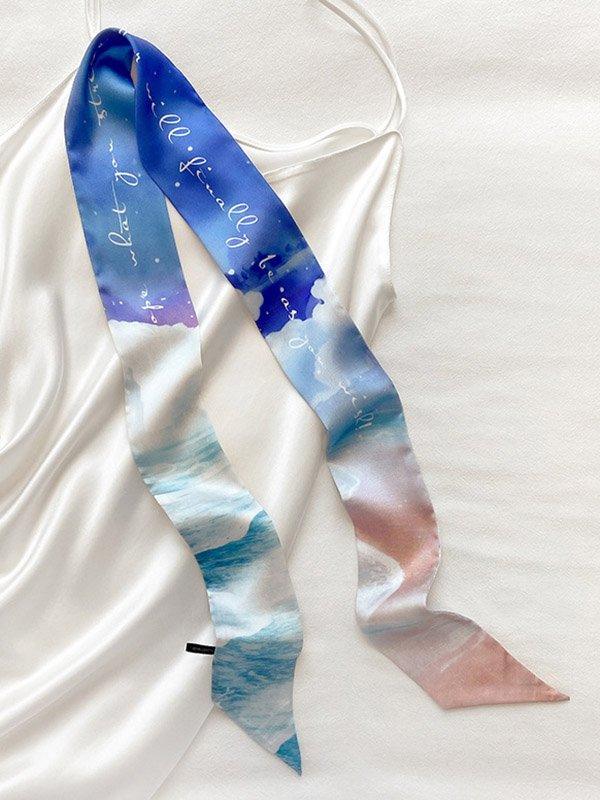 Mojoyce-Original Printed Hair Band&Silk Scarf