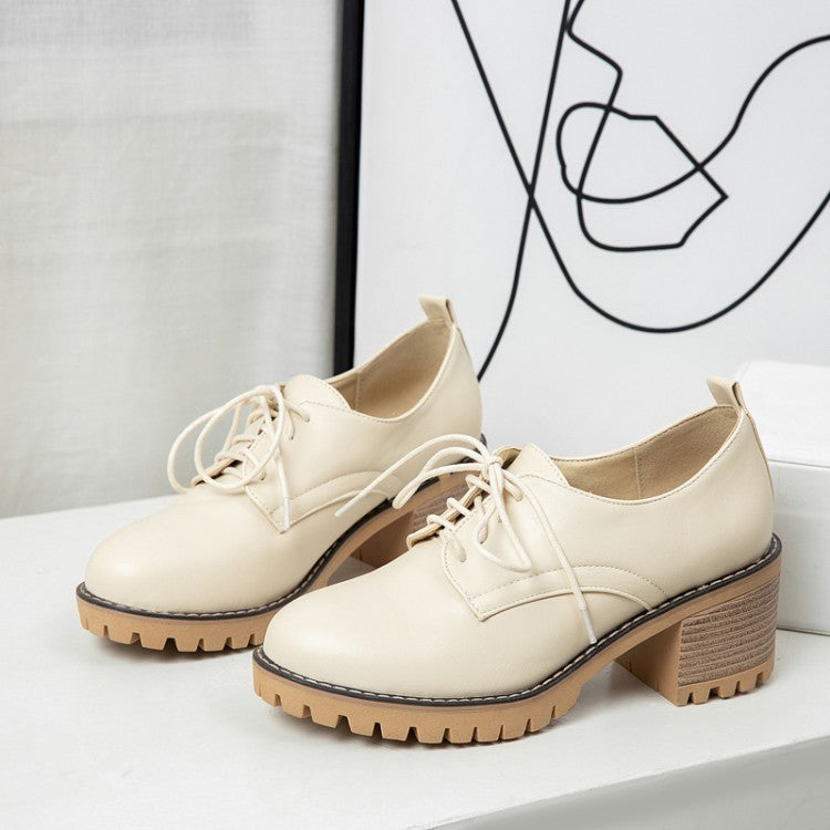 MOJOYCE-Leather Autumn Single Shoes