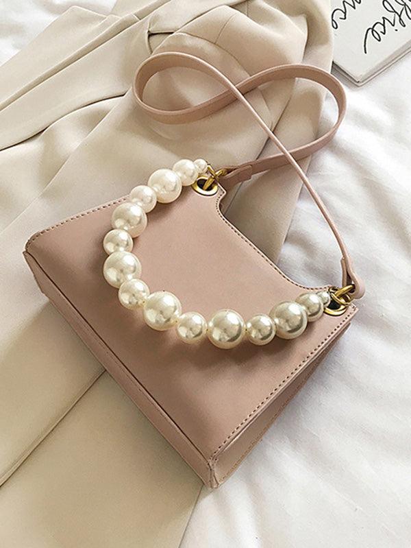 Mojoyce-Simple Pearl Shoulder Bag