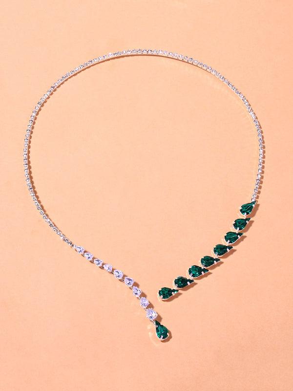 Mojoyce-Original Stylish Statement Crystal Necklace