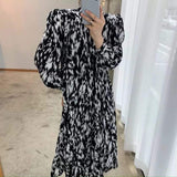 MOJOYCE-Women Summer Sexy y2k Fairy Dress Casual Loose Dress Elegant Hit Color Female Lace-up Printed Midi Dress