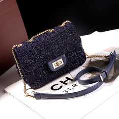 MOJOYCE-Shoulder Chain Small Square Bag